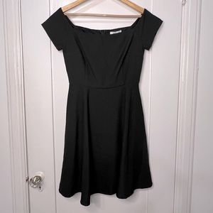 Lucy Paris off the shoulder LBD with full skater style skirt. NWT. Size M